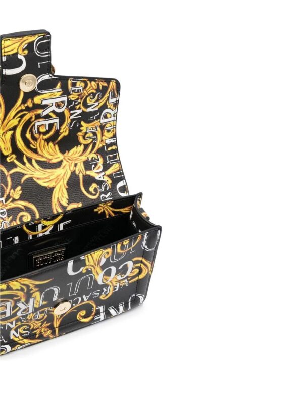 19537467_43583835_1000.jpg Versace Jeans Couture Baroque buckle printed shoulder bag