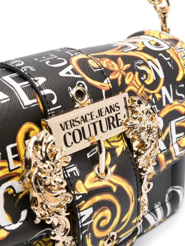19537467_43583836_1000.jpg Versace Jeans Couture Baroque buckle printed shoulder bag