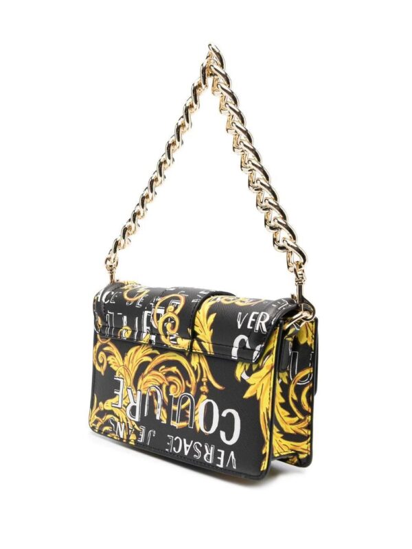 19537467_43585512_1000.jpg Versace Jeans Couture Baroque buckle printed shoulder bag