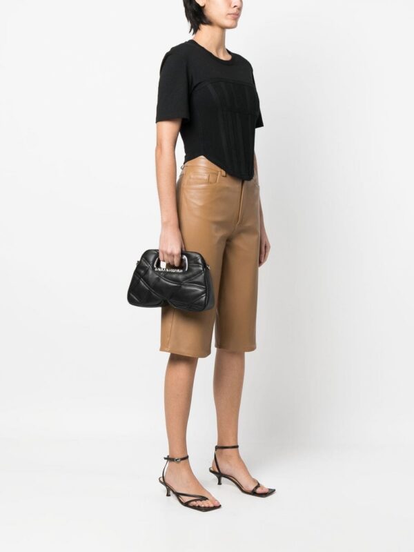 Karl Lagerfeld quilted top-handle tote