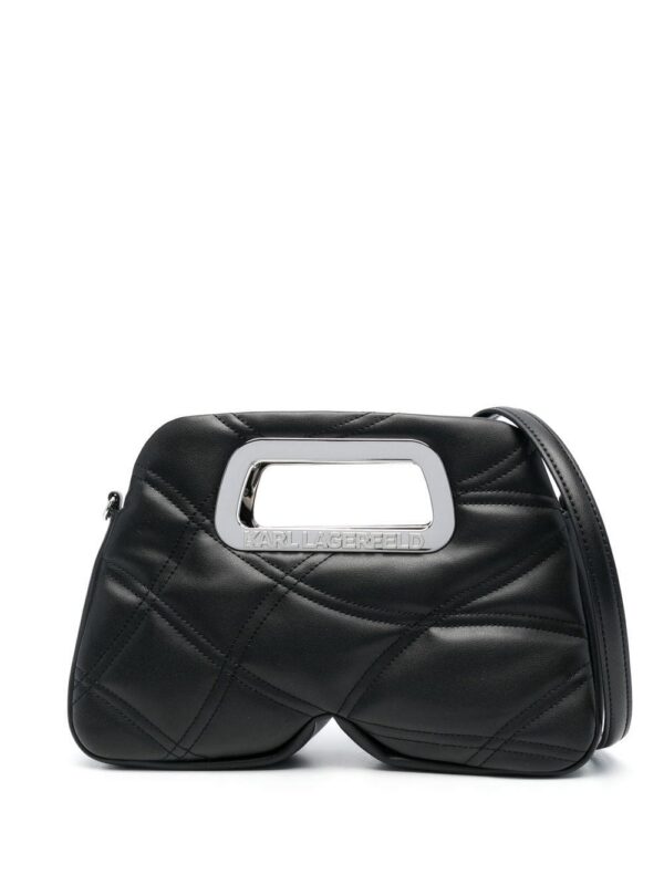 Karl Lagerfeld quilted top-handle tote