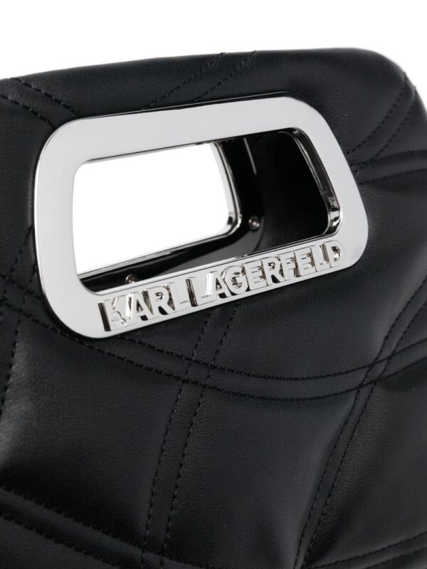 Karl Lagerfeld quilted top-handle tote