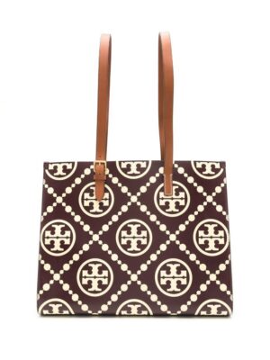 19576247_43947614_1000.jpg Tory Burch leather logo-print tote bag