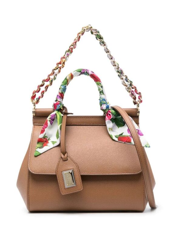 19579055_43695263_1000.jpg Dolce & Gabbana scarf-detail straps tote bag