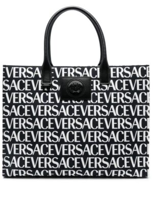 19583380_43695838_1000.jpg Versace all-over logo-print tote bag