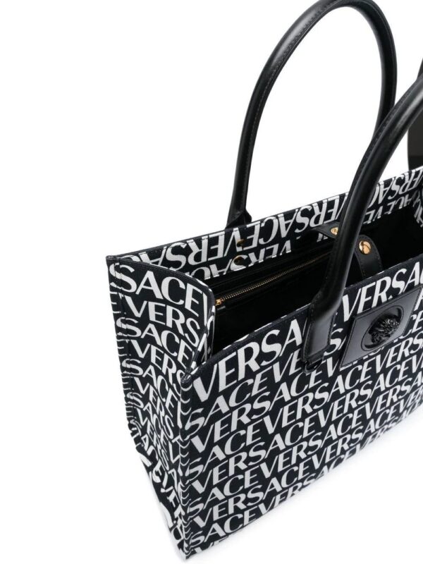 Versace  all-over logo-print tote bag