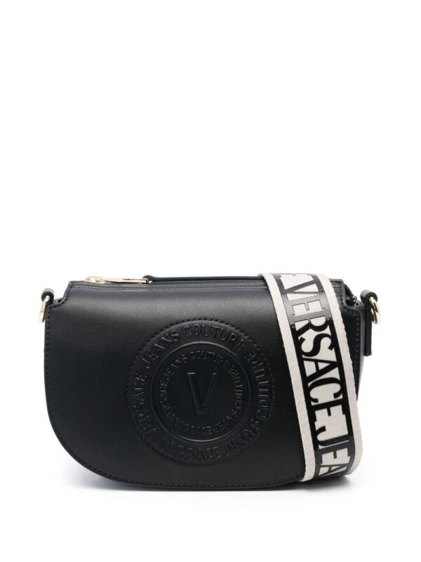 19587498_43760570_1000.jpg Versace Jeans Couture embossed-logo satchel bag