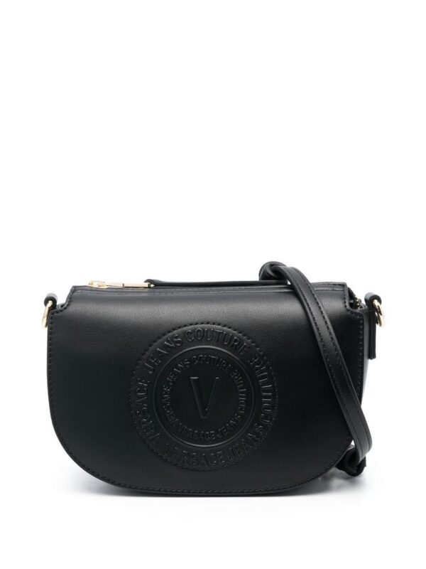 19587498_43760579_1000.jpg Versace Jeans Couture embossed-logo satchel bag