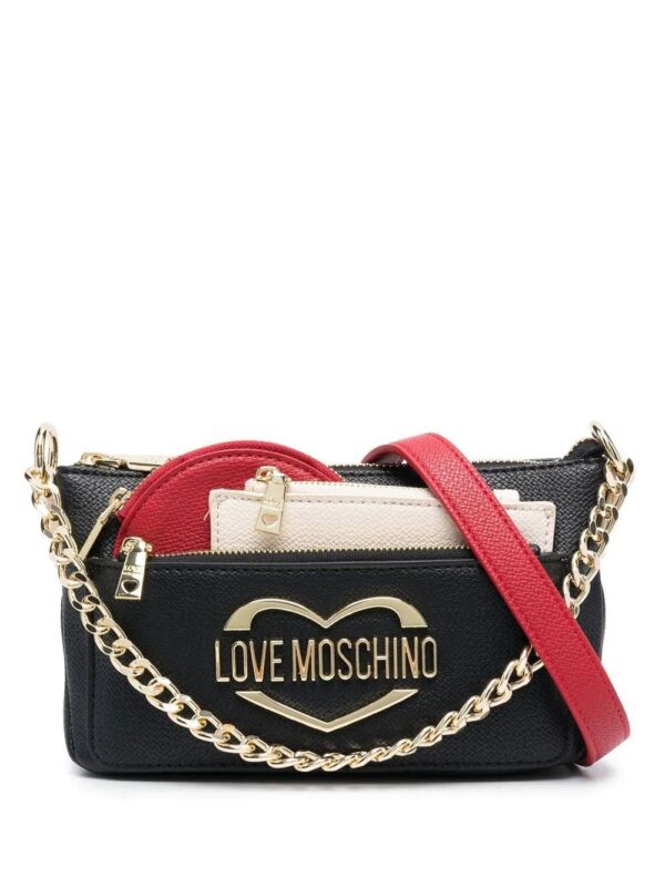 Love Moschino  logo-plaque tote bag