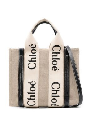 19599318_43788952_1000.jpg Chloé Woody logo-print tote bag