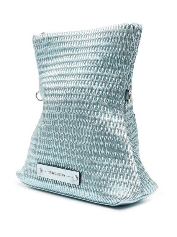 19601589_43864774_1000.jpg Karl Lagerfeld logo patch chain-link tote bag