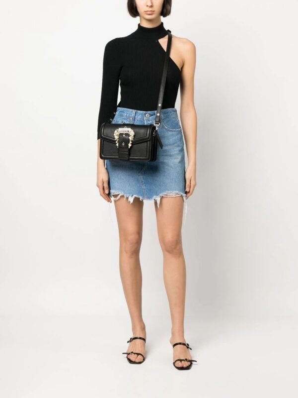 19602233_43829235_1000.jpg Versace Jeans Couture Baroque-buckle shoulder bag