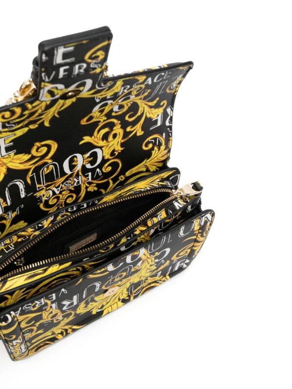 19602234_43829242_1000.jpg Versace Jeans Couture Barocco buckle logo-print print tote bag