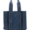 19605640_44922110_1000.jpg Chloé logo-tape detail tote bag