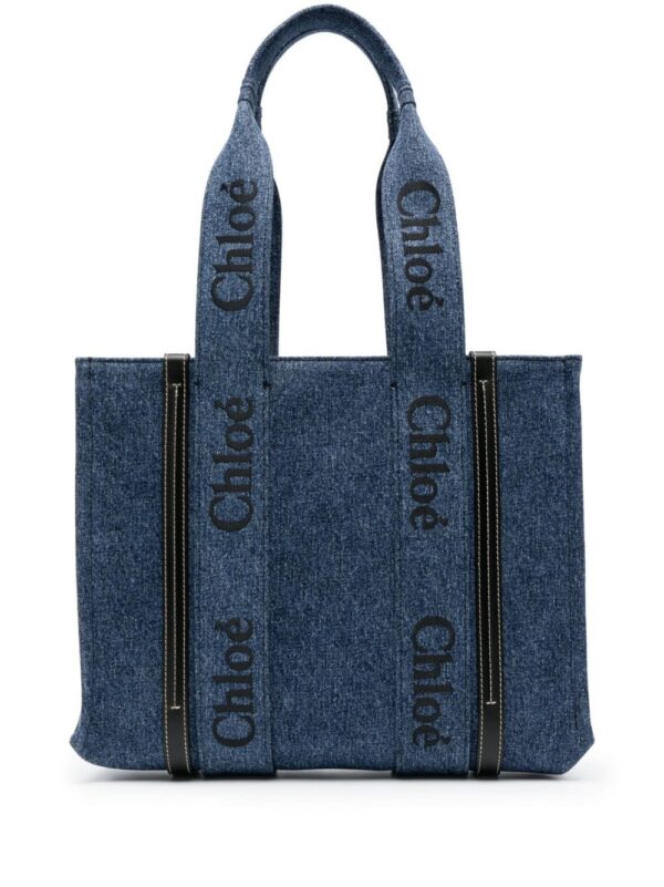 19605640_44922110_1000.jpg Chloé logo-tape detail tote bag