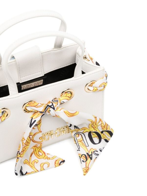 19612698_43959610_1000_94840232-84ed-4f3f-8432-1d9a3d61313f.jpg Versace Jeans Couture scarf-embellished Barocco tote bag