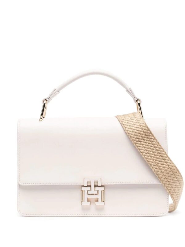 Tommy Hilfiger  fold over logo clasp tote bag