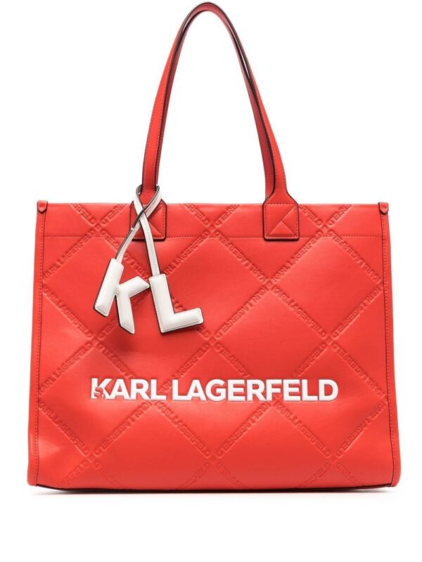 19619161_44149291_1000.jpg Karl Lagerfeld large K/Skuare embossed tote bag