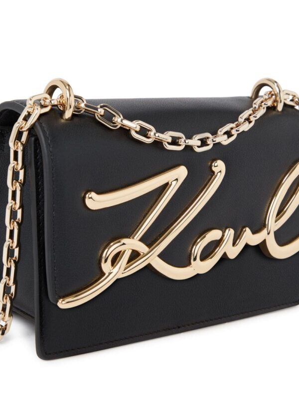 19619240_51138705_1000.jpg Karl Lagerfeld Signature leather shoulder bag
