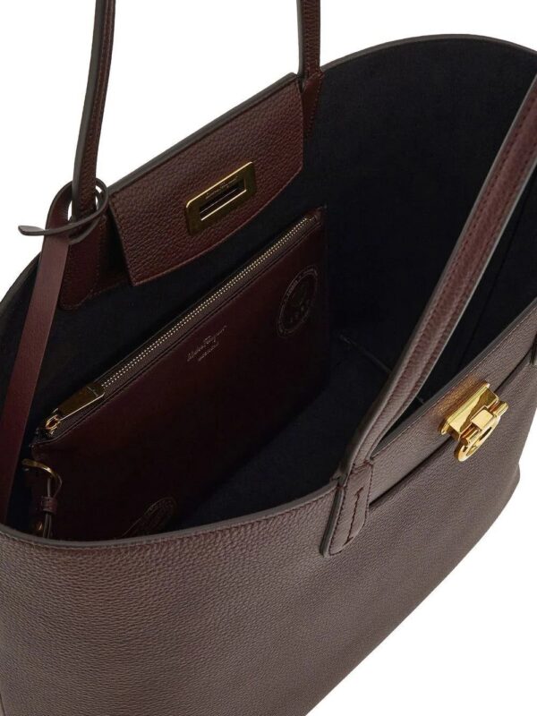 19628662_43937310_1000.jpg Ferragamo Gancini leather tote bag
