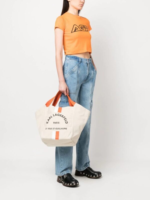 19641444_44191937_1000.jpg Karl Lagerfeld Rue St-Guillaume canvas tote bag