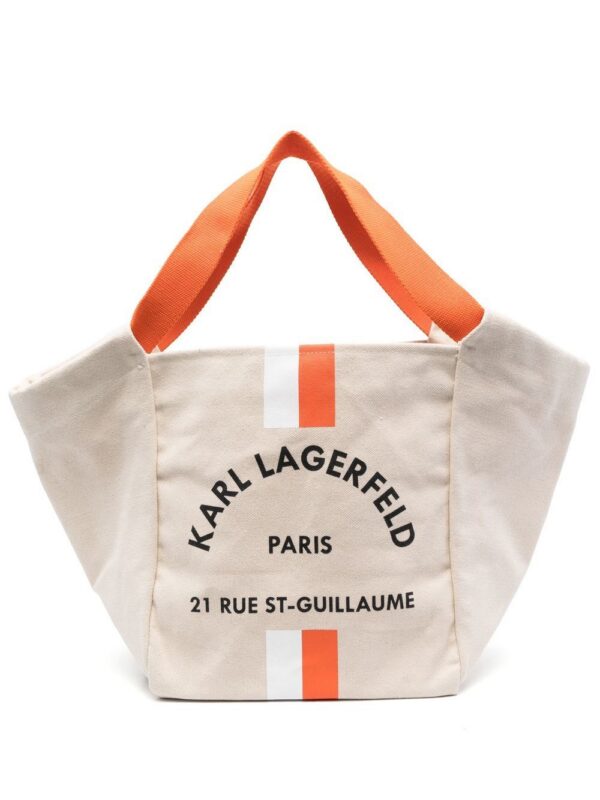 19641444_44192748_1000.jpg Karl Lagerfeld Rue St-Guillaume canvas tote bag