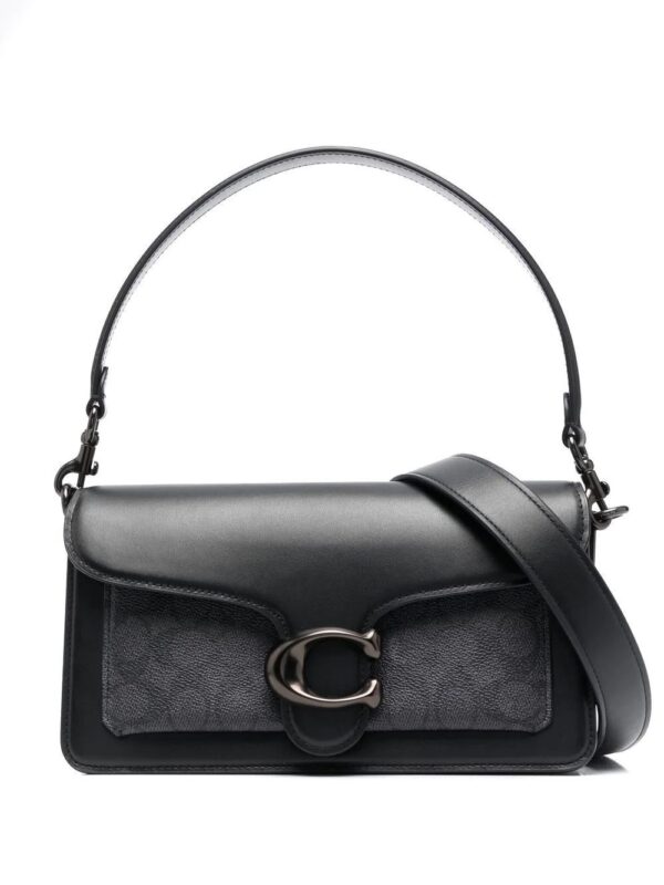 19658980_43951411_1000.jpg Coach logo-plaque leather shoulder bag