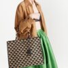 Prada large Symbole embroidered tote bag