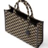Prada large Symbole embroidered tote bag