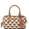 Prada Symbole embroidered top-handle bag