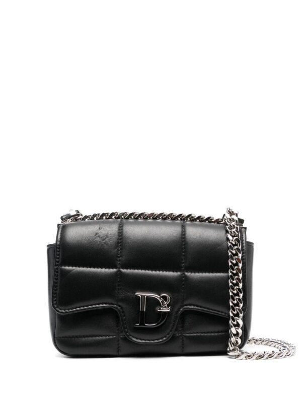 19672391_44051728_1000.jpg DSQUARED2 logo-plaque quilted crossbody bag