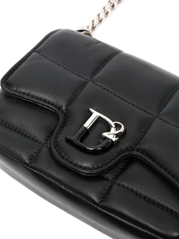 19672391_44052522_1000.jpg DSQUARED2 logo-plaque quilted crossbody bag