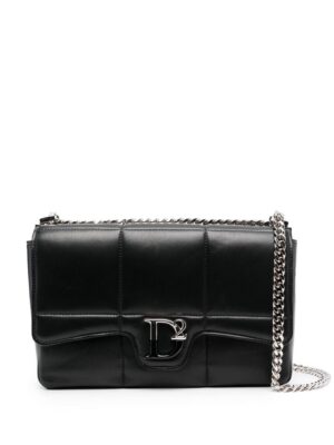 19674052_44053023_1000.jpg DSQUARED2 logo-plaque quilted shoulder bag
