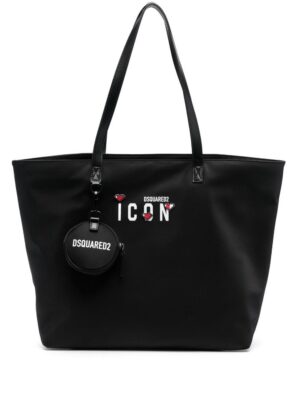 19674055_44055321_1000.jpg DSQUARED2 Icon logo-print tote bag