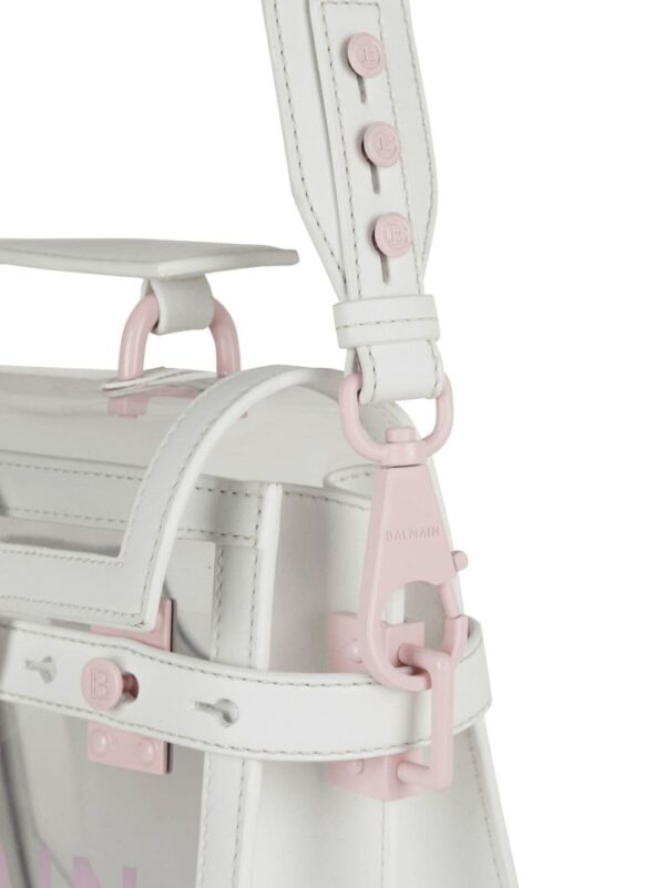 19684867_44763148_1000.jpg Balmain logo-print transparent crossbody bag