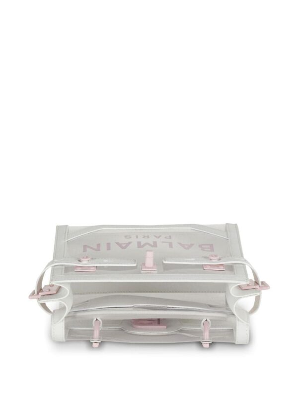19684867_44763150_1000.jpg Balmain logo-print transparent crossbody bag