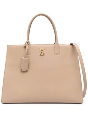 19687025_44034032_1000.jpg Burberry logo-plaque tote bag