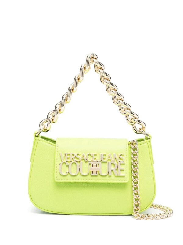 19689149_44031765_1000.jpg Versace Jeans Couture logo-plaque chain-trim shoulder bag