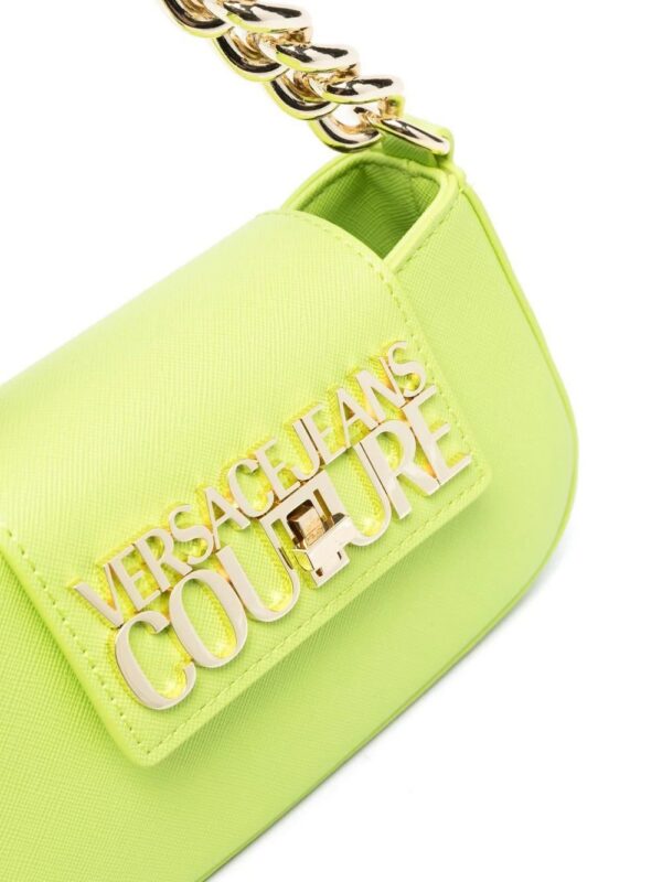 19689149_44032391_1000.jpg Versace Jeans Couture logo-plaque chain-trim shoulder bag