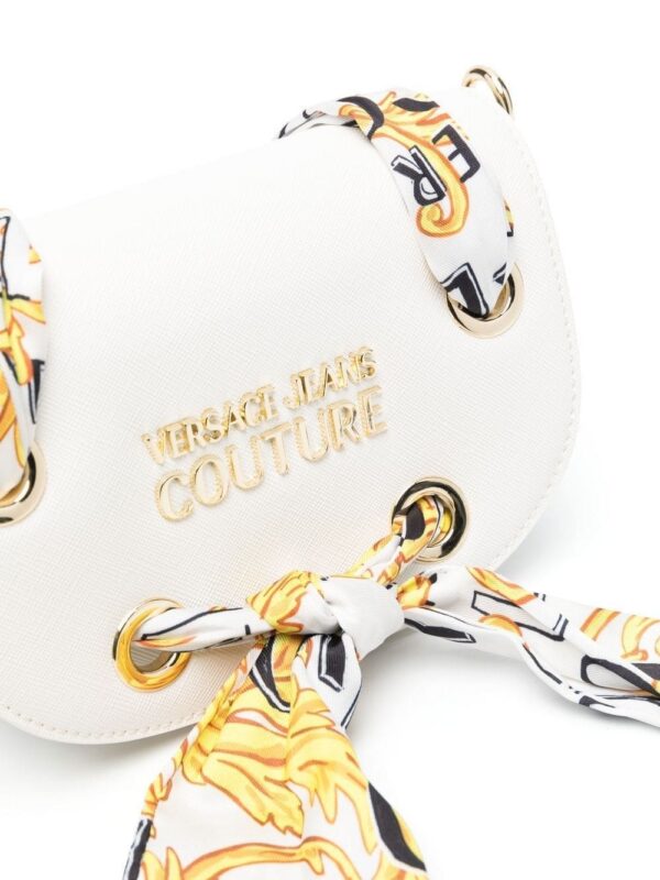 Versace Jeans Couture baroque-print detail shoulder bag