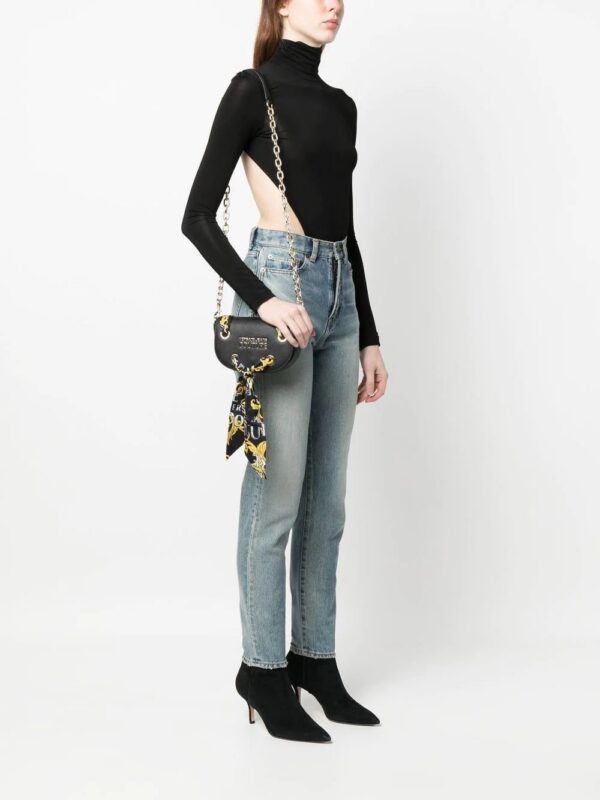 Versace Jeans Couture  baroque-print detail shoulder bag