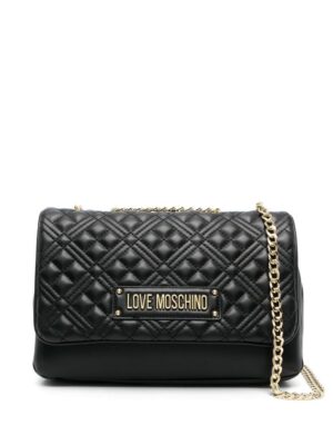 19697089_44138157_1000.jpg Love Moschino quilted logo-plaque crossbody bag