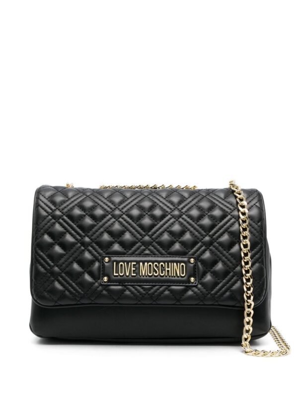 19697089_44138157_1000.jpg Love Moschino quilted logo-plaque crossbody bag