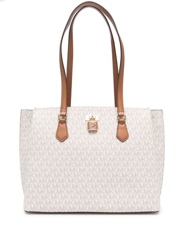 19697424_44190538_1000.jpg Michael Michael Kors monogram-pattern large tote bag