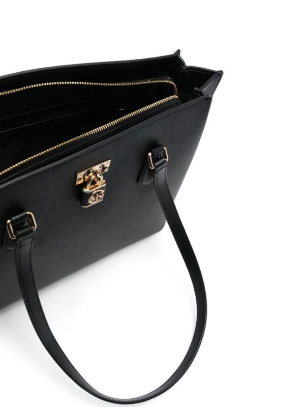 Michael Kors padlock-detail leather tote bag