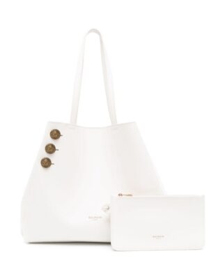 19719900_50664045_1000.jpg Balmain Emblème leather tote bag