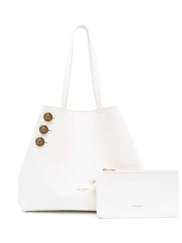 19719900_50664045_1000.jpg Balmain Emblème leather tote bag