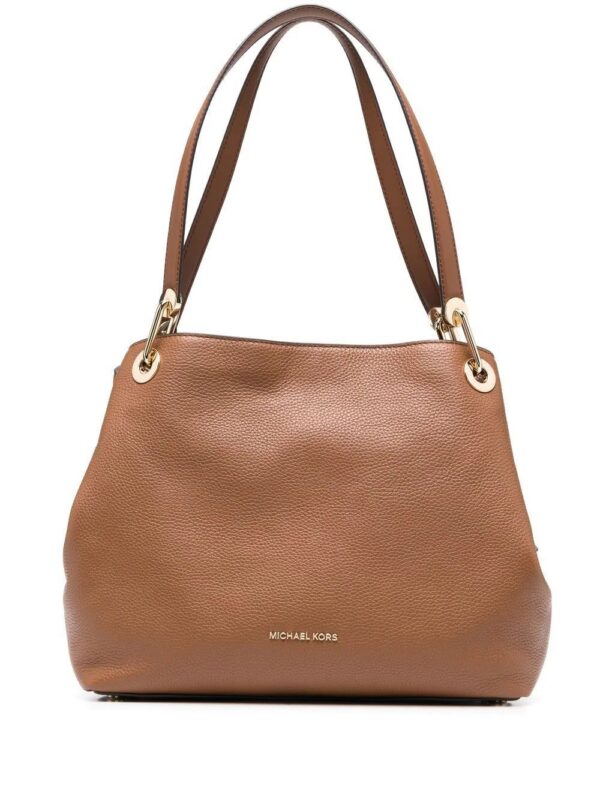 19740167_44267789_1000.jpg Michael Michael Kors Raven logo-plaque shoulder bag