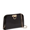 Ferragamo Diana leather clutch