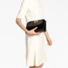 Ferragamo Diana leather clutch